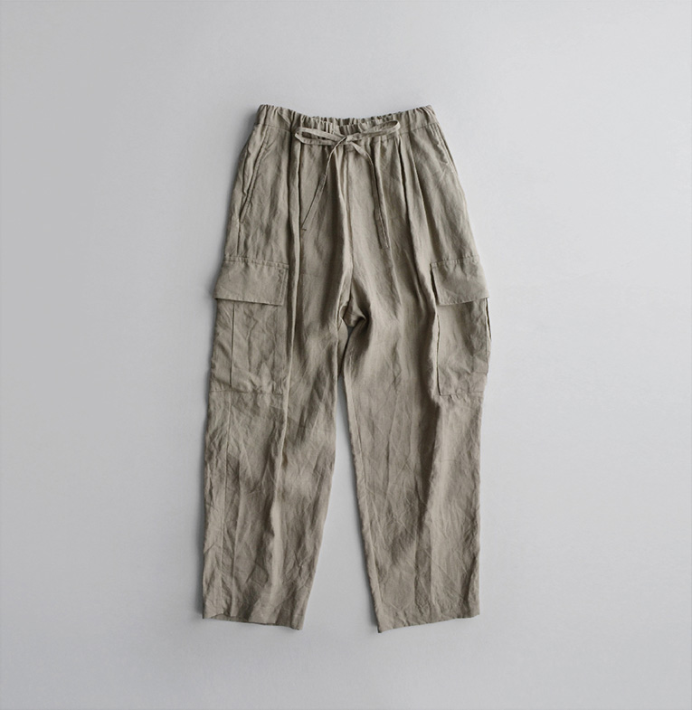 WIRROW LINEN CARGO PANTS サイズ2 - ワークパンツ/カーゴパンツ